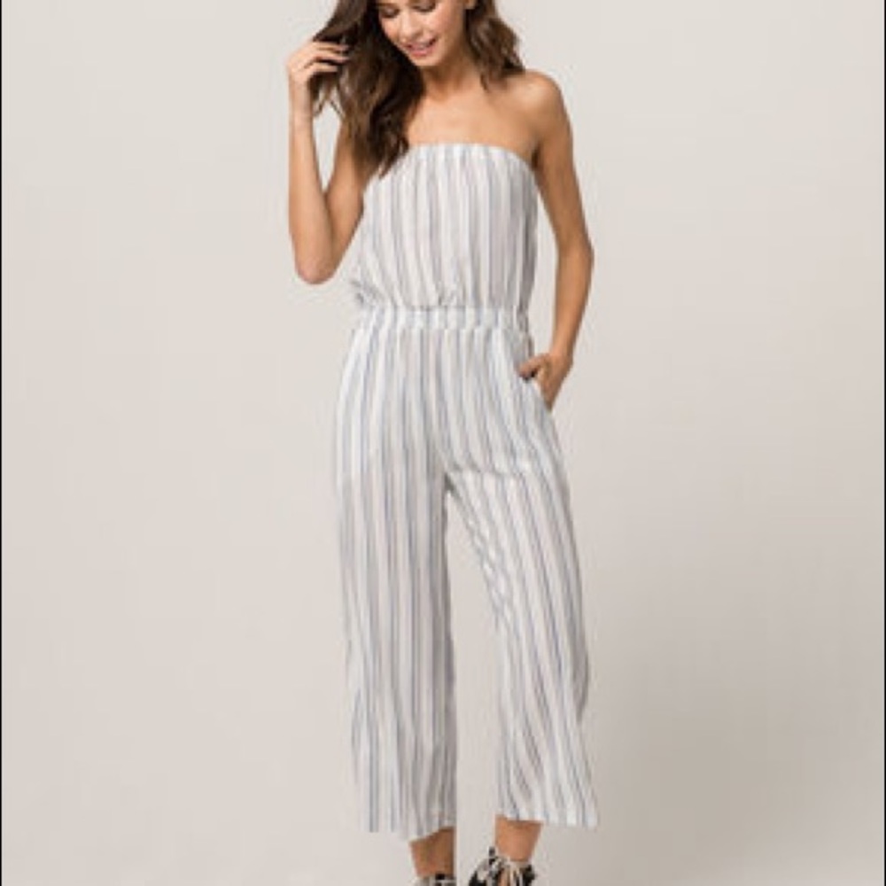Tillys Stripe Jumpsuit